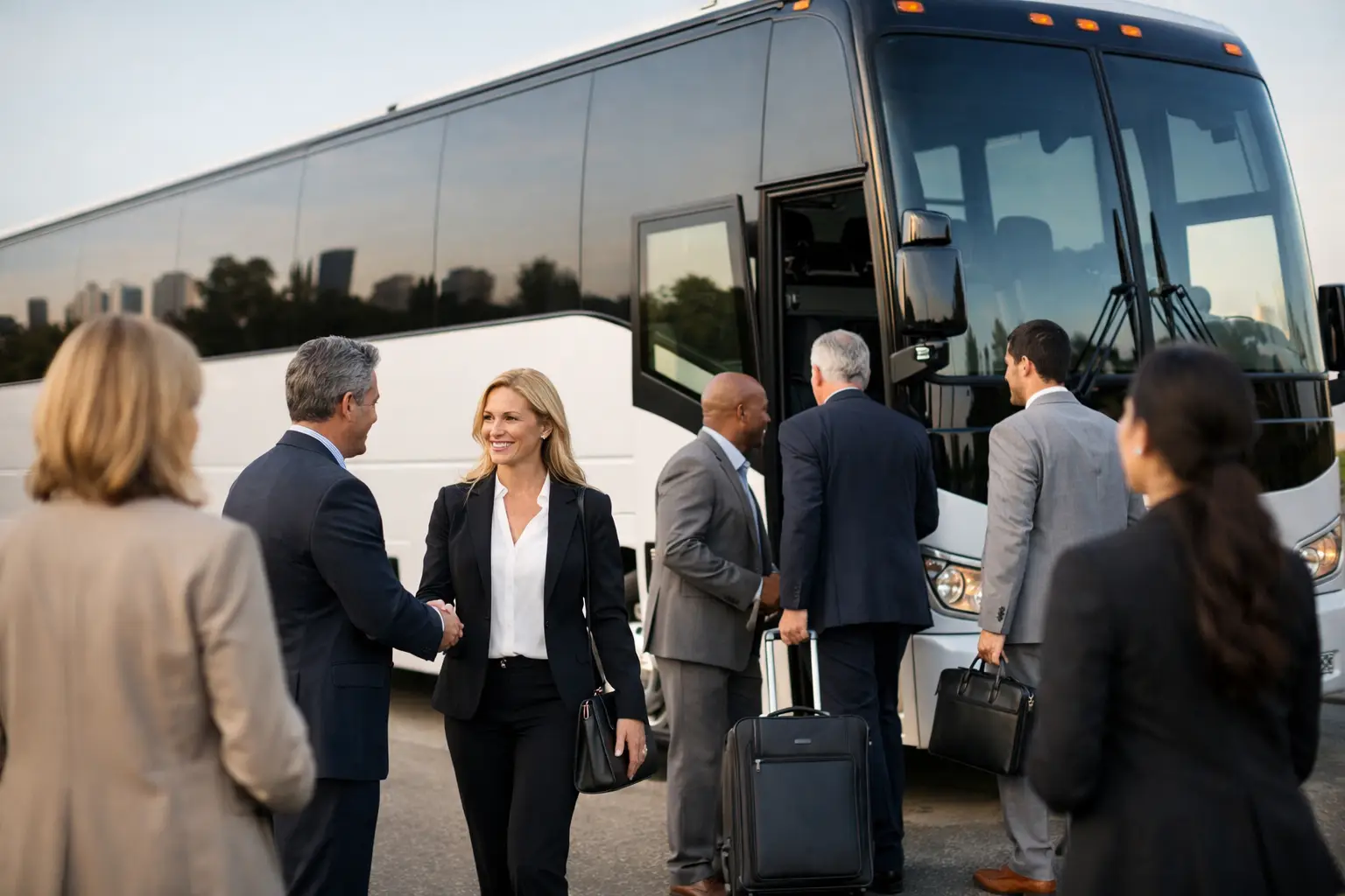 Executive Coach Charter Bus for Group Travel