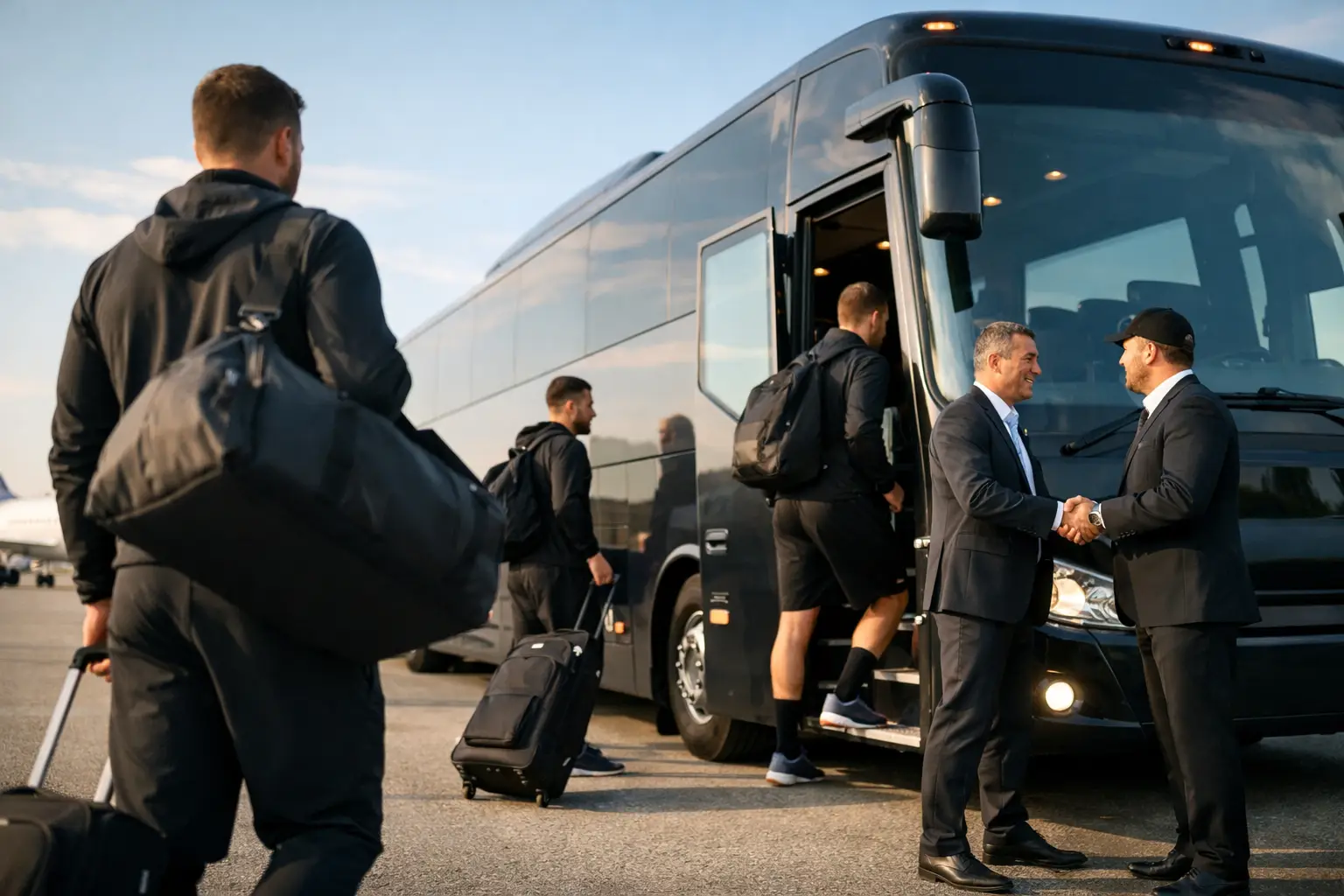Sports Team Bus Transport That Runs on Time
